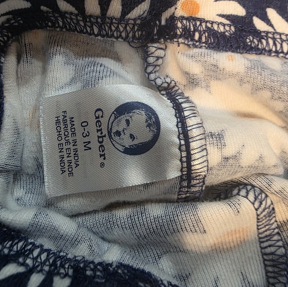 Carter's Blue and White Floral Leggings - Picture 6 of 6